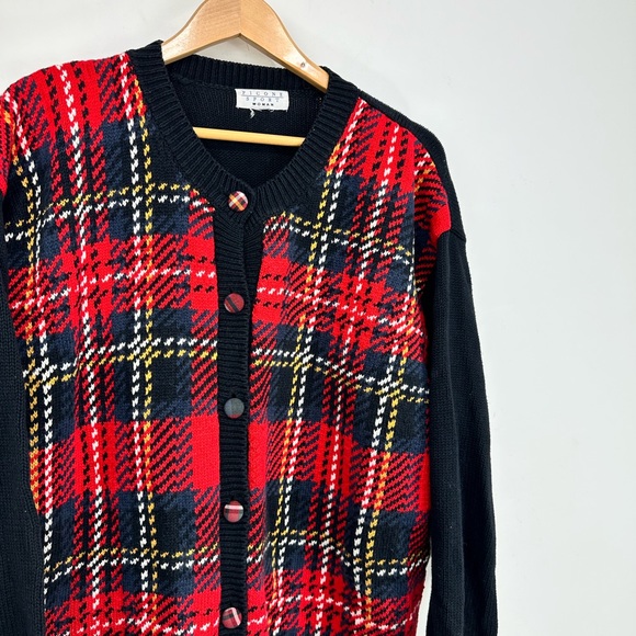 Plaid Christmas Holiday Sweater - Picture 2 of 4